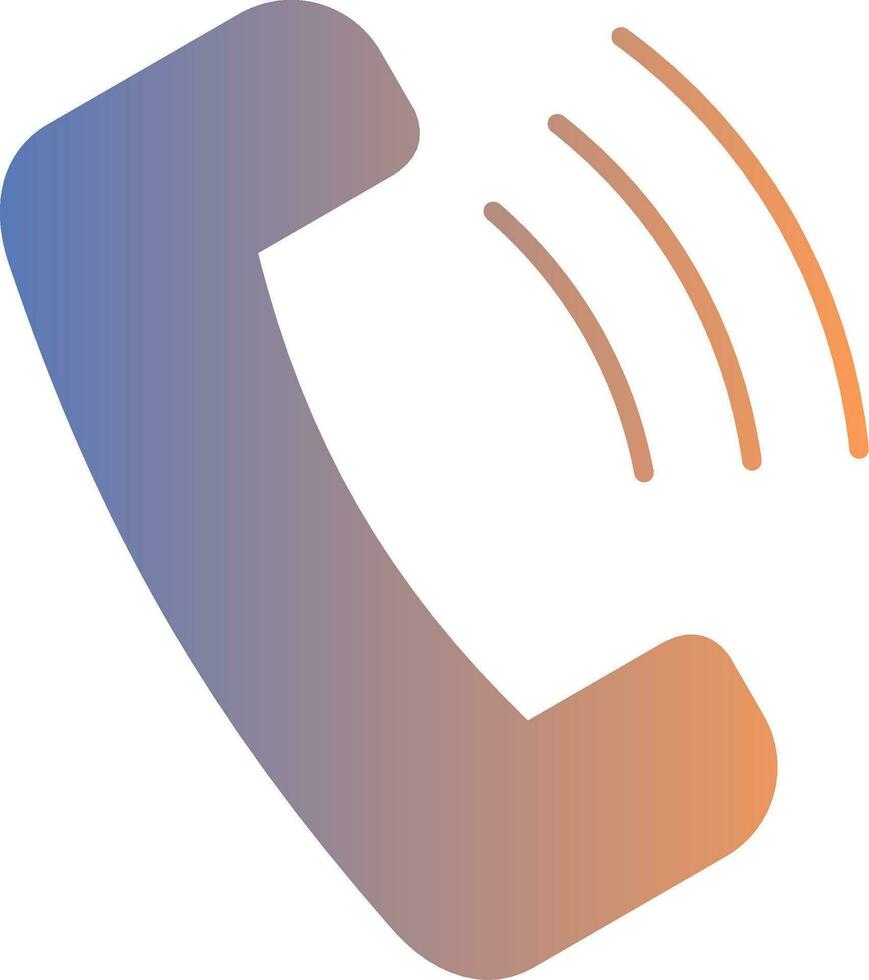 Phone Call Gradient Icon vector