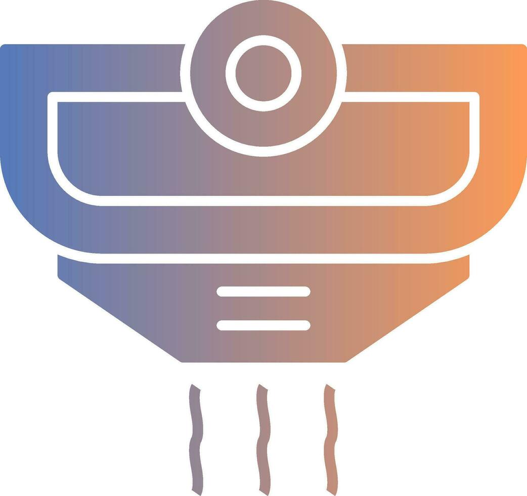 Smoke Detector Gradient Icon vector