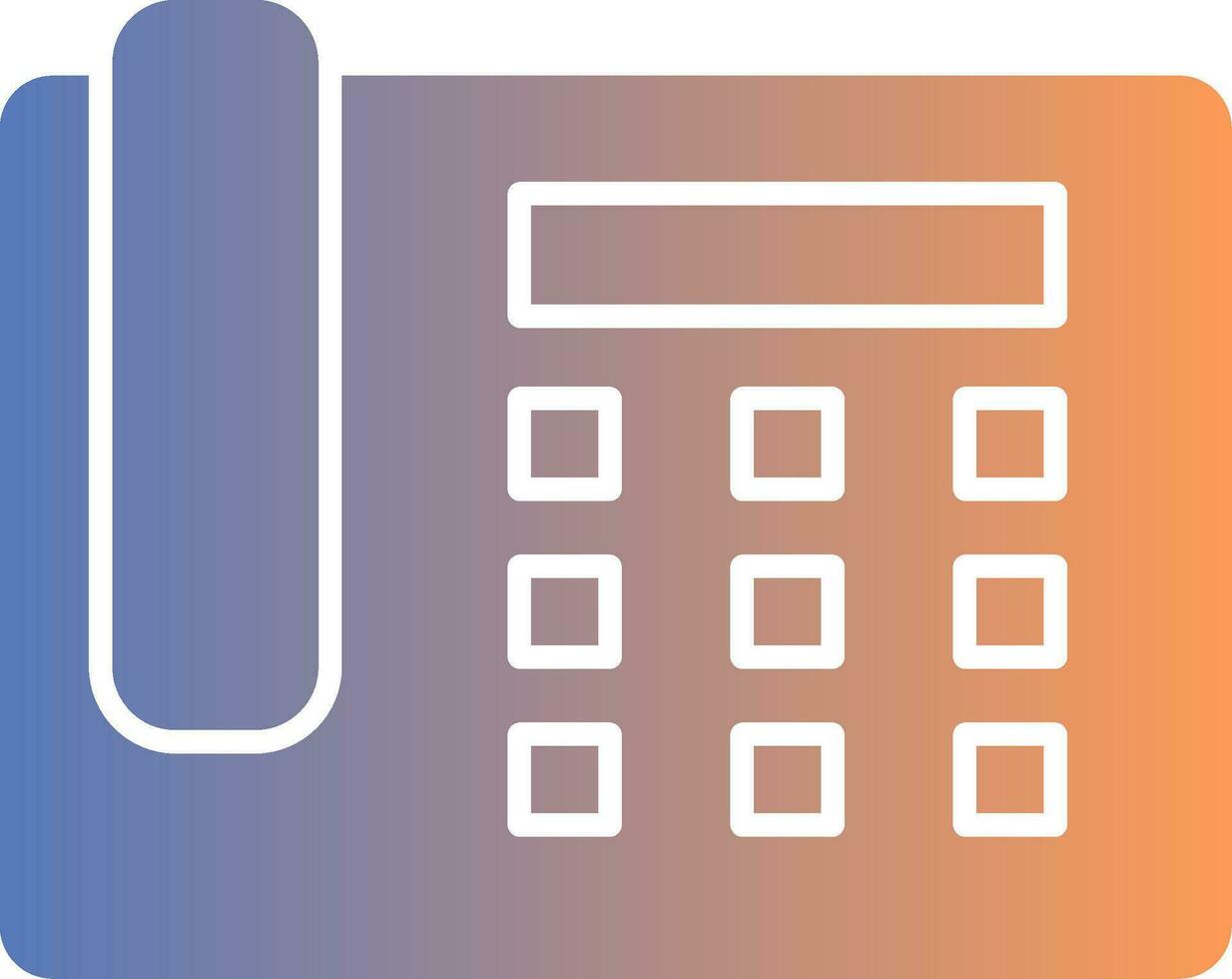 Landline Gradient Icon vector