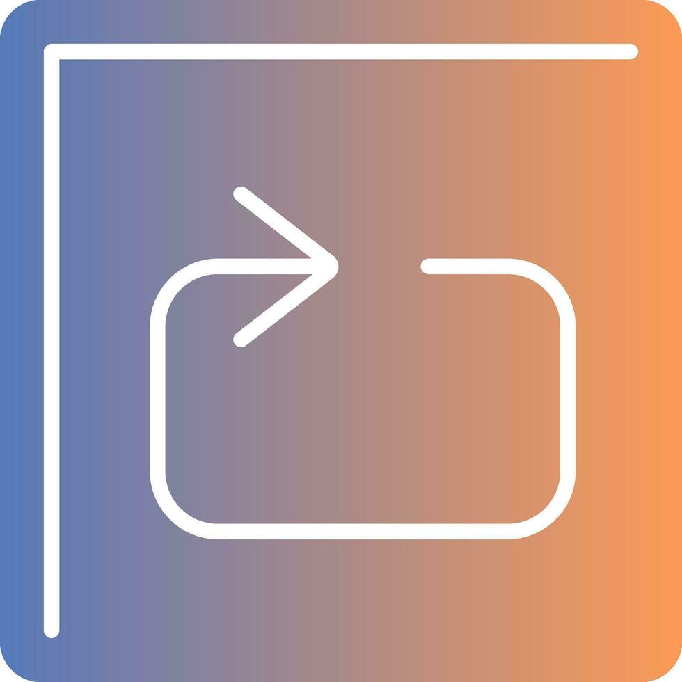 Loop Gradient Icon vector