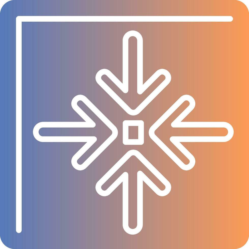 Shrink Gradient Icon vector