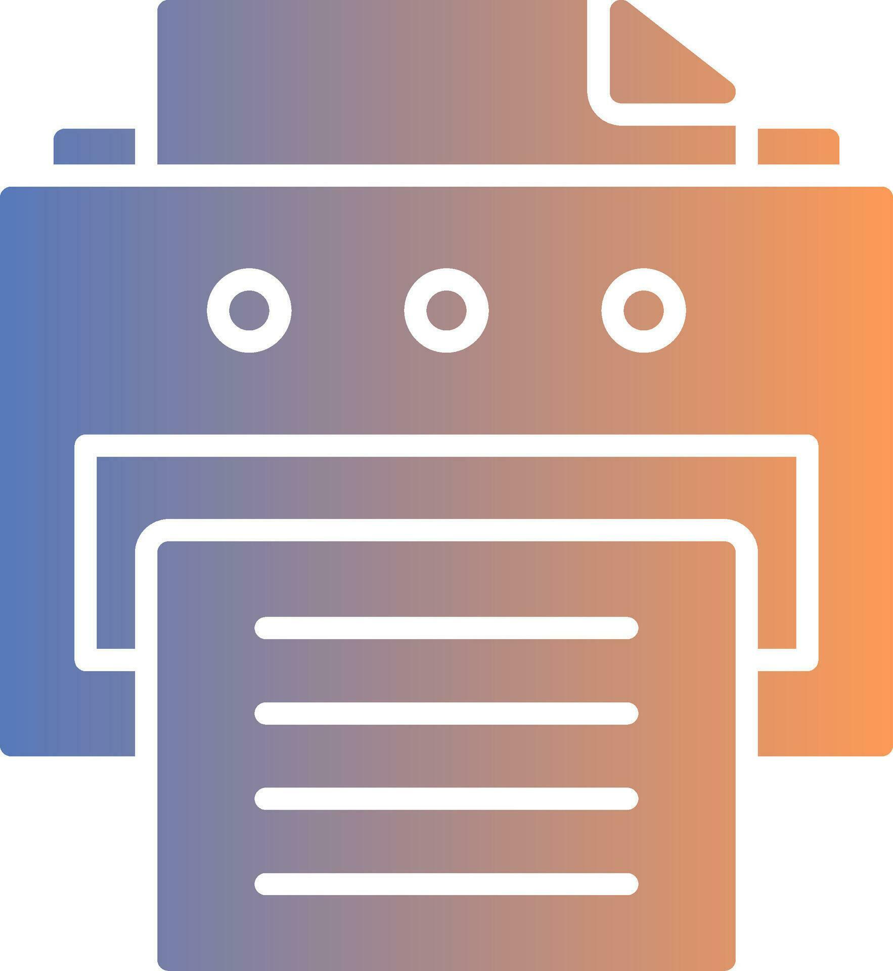 Printer Gradient Icon 36960269 Vector Art at Vecteezy