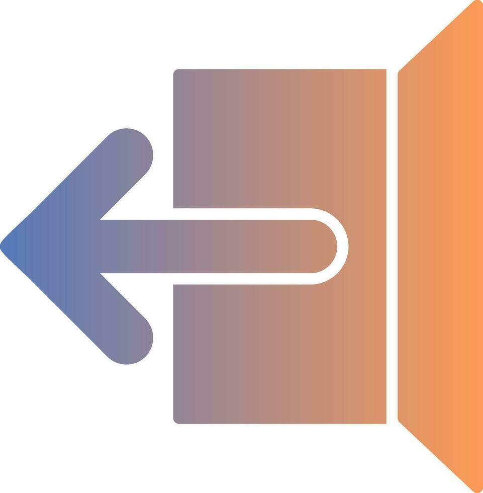 Logout Gradient Icon vector