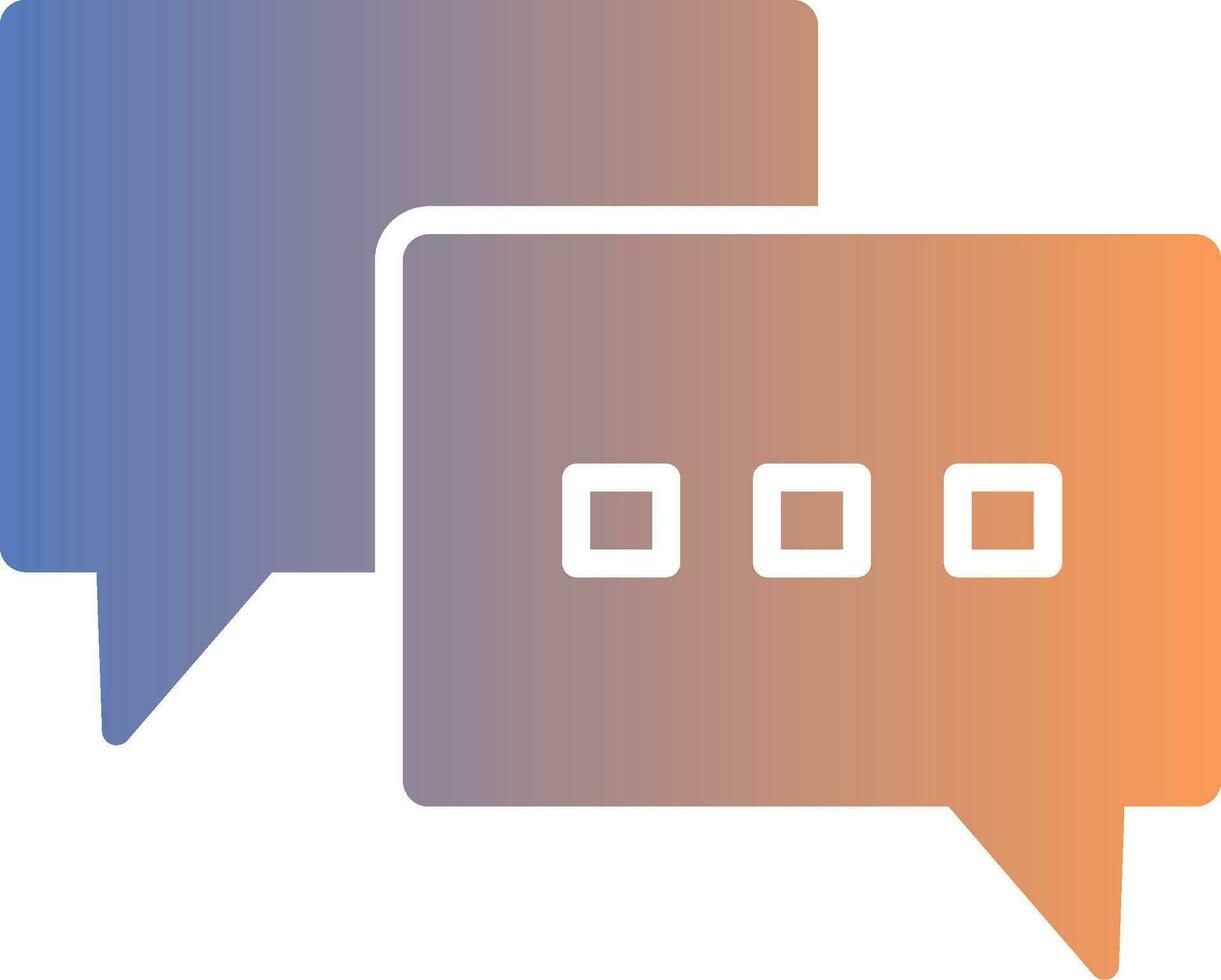 Chat Gradient Icon vector