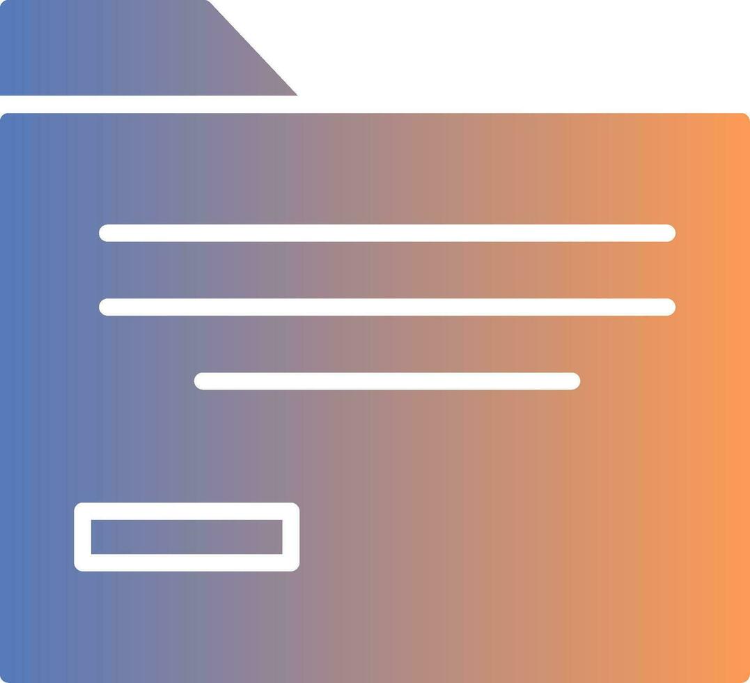 Folder Gradient Icon vector