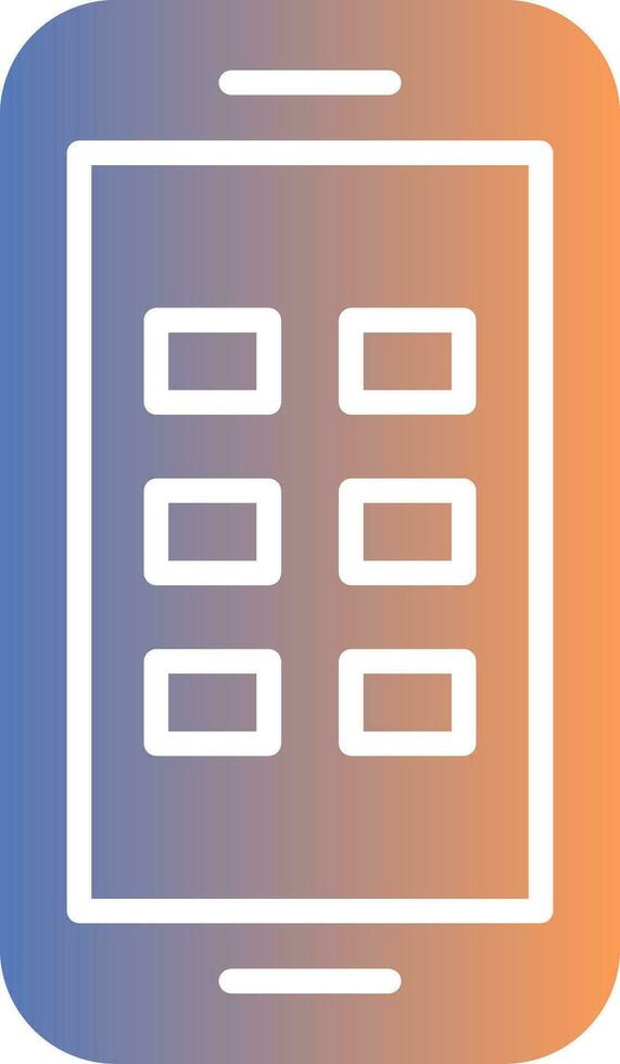 Phone Gradient Icon vector