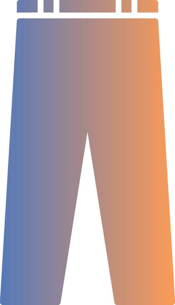 Trousers Gradient Icon vector