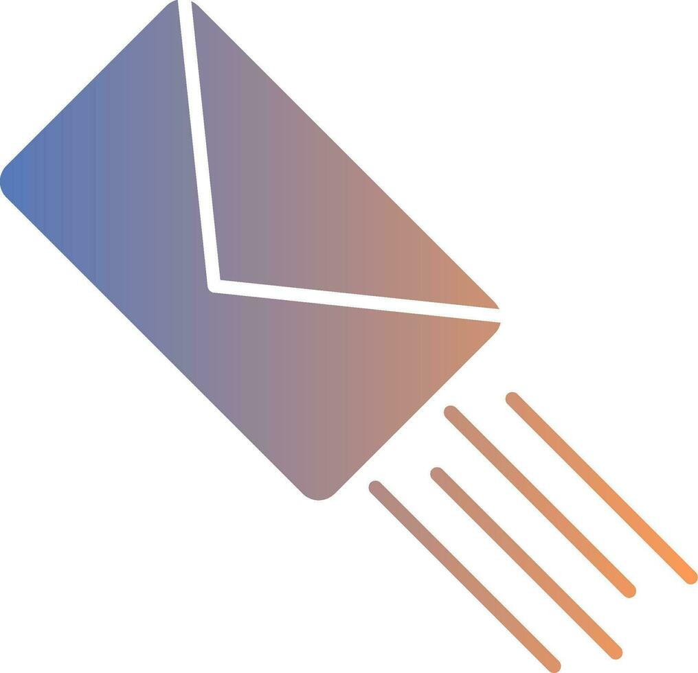 Express Mail Gradient Icon vector