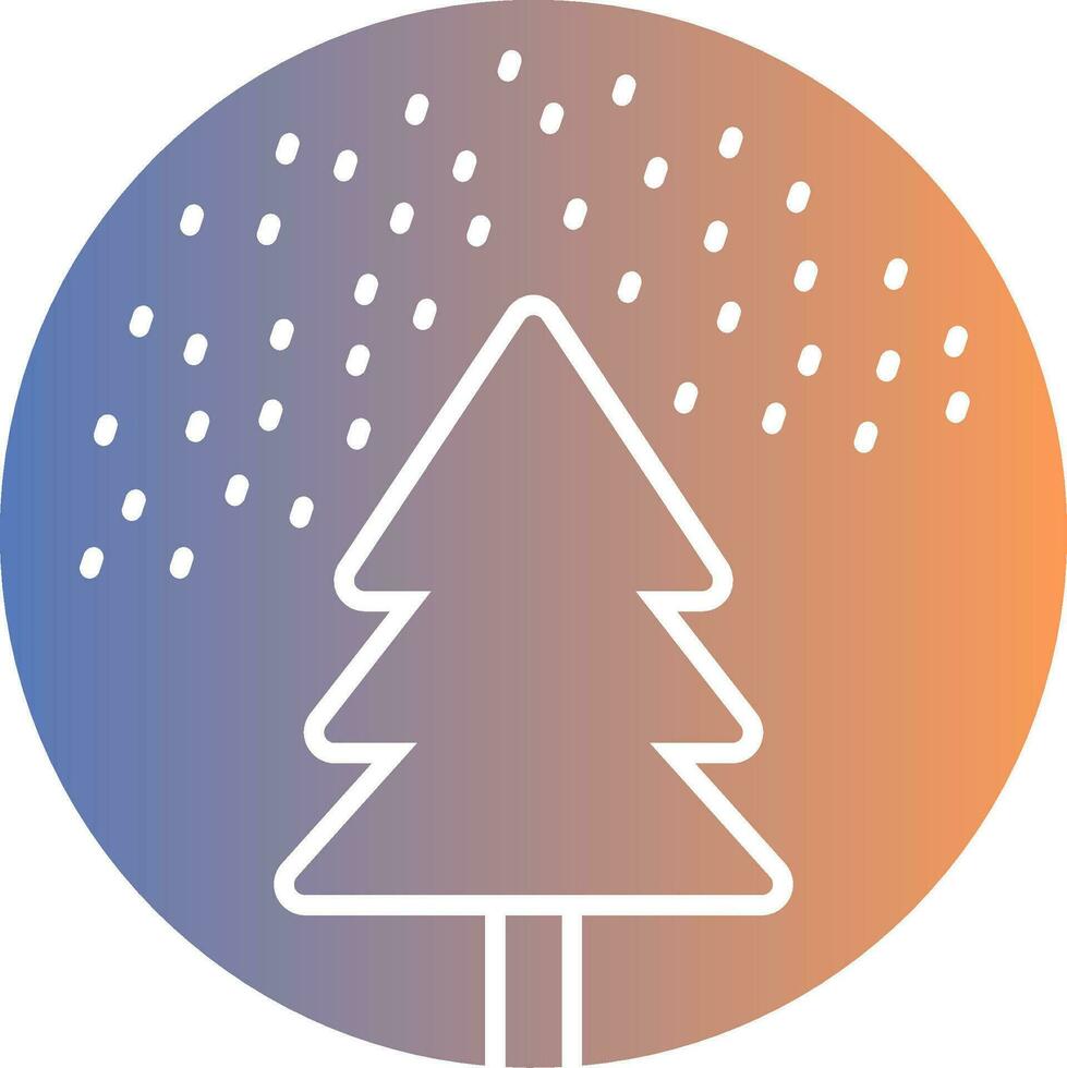 Snow Globe Gradient Icon vector