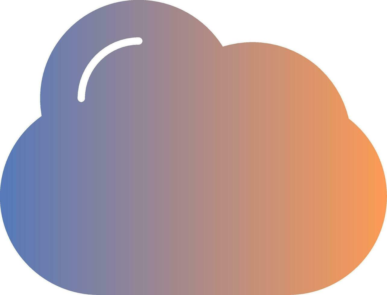 Cloud Gradient Icon vector
