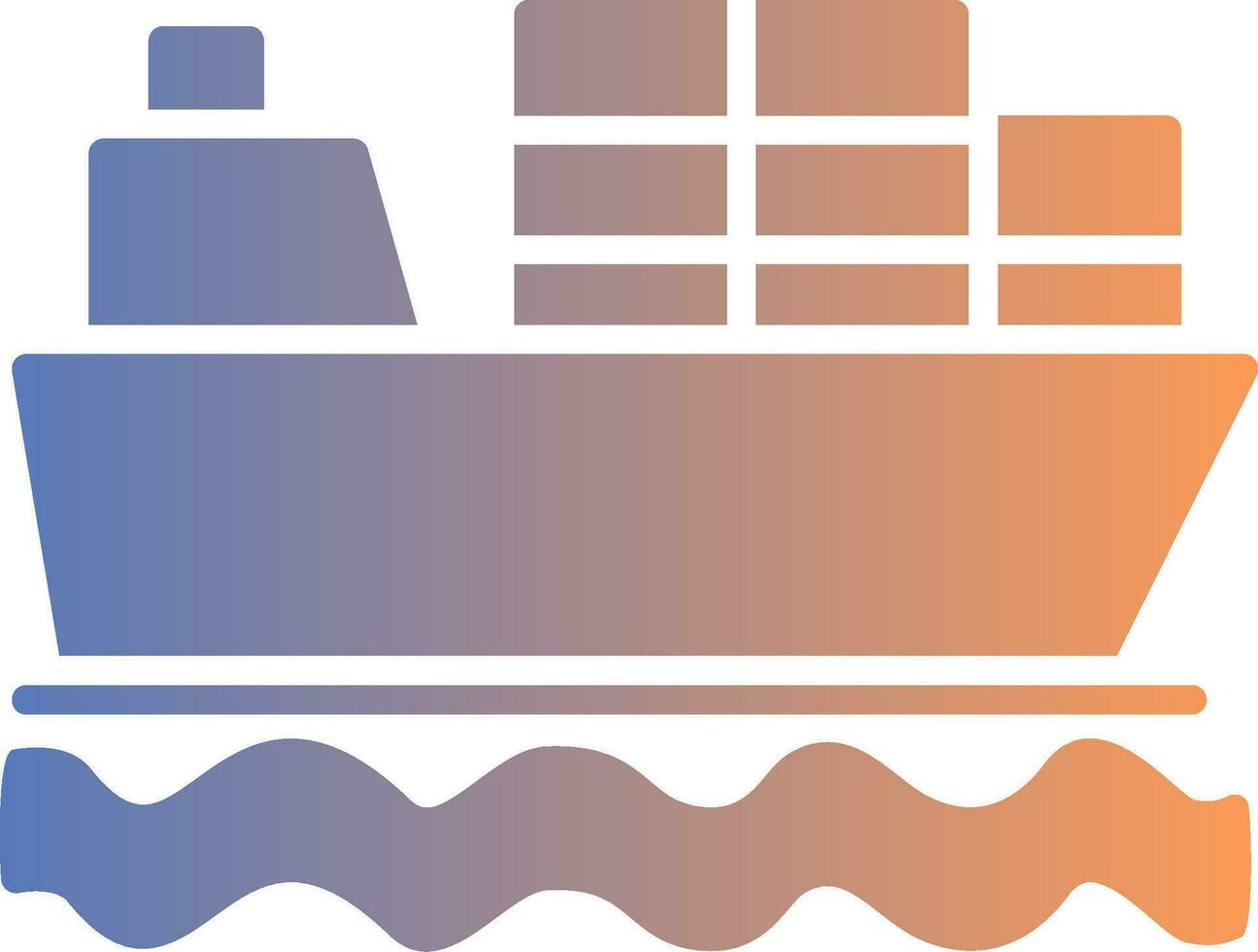 Shipment Gradient Icon vector