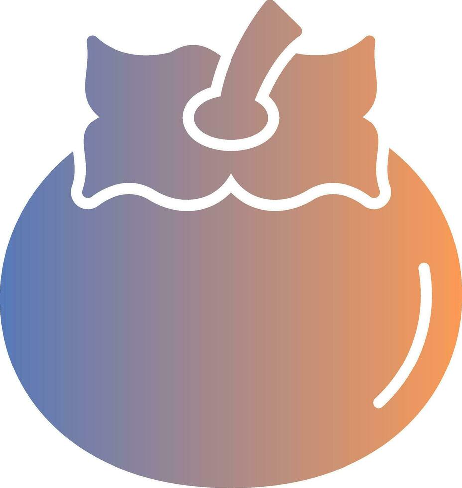 Persimmon Gradient Icon vector