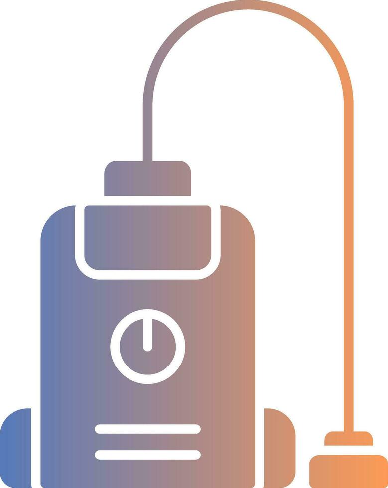 Vacuum Cleaner Gradient Icon vector