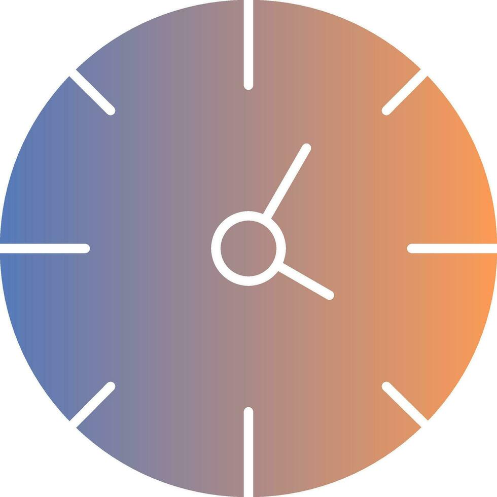 Clock Gradient Icon vector