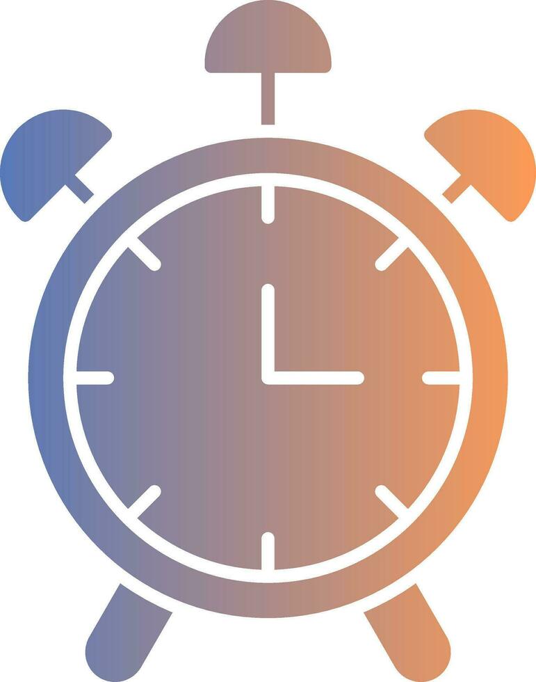 Clock Gradient Icon vector