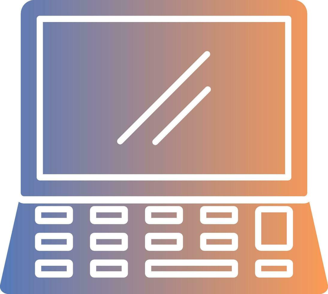 Laptop Gradient Icon vector