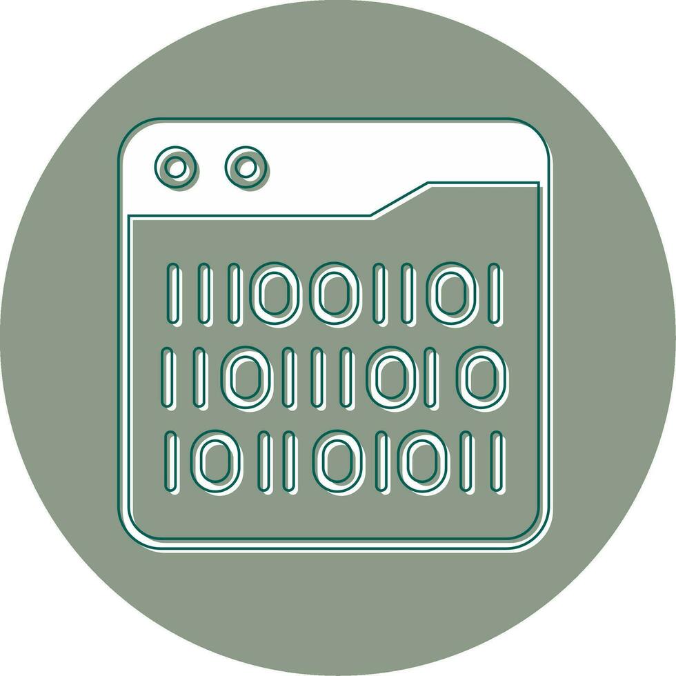 Binary Code Vector Icon