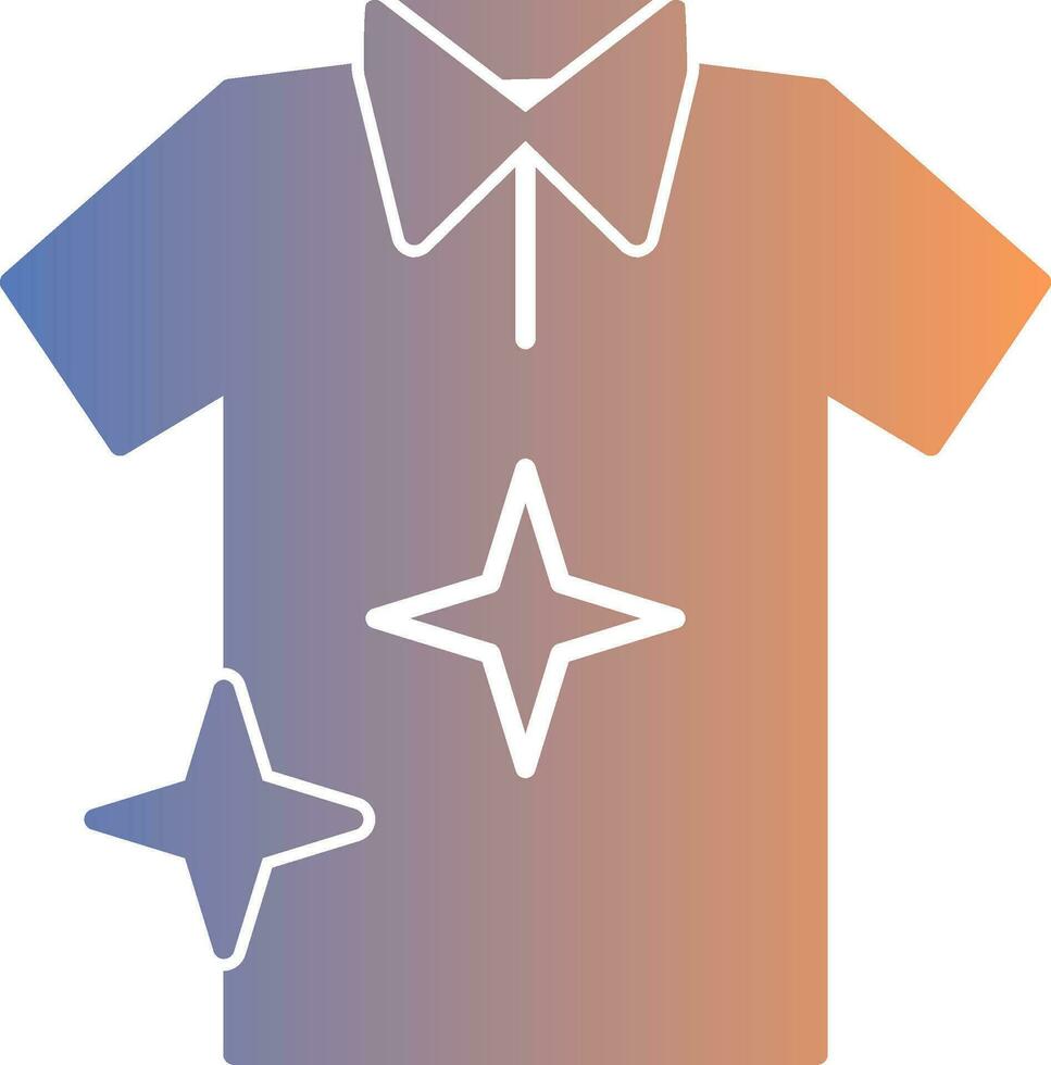 T Shirt Gradient Icon vector