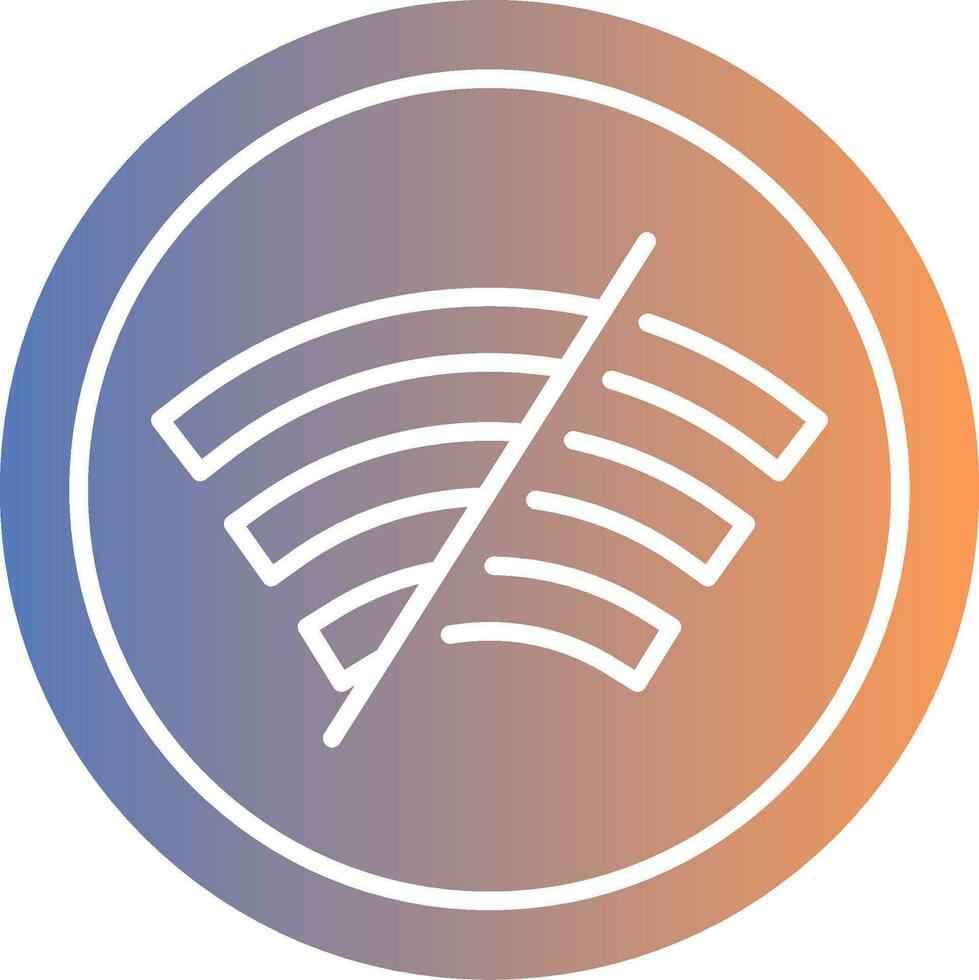 Disconnected Gradient Icon vector