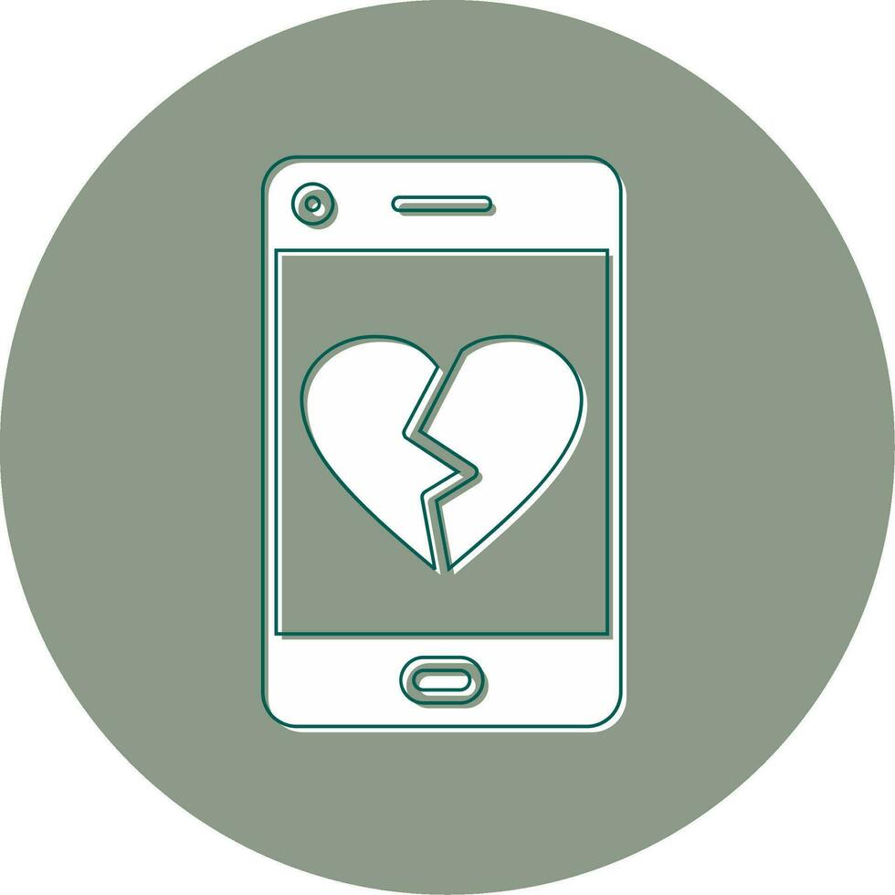 Heart Break Vector Icon