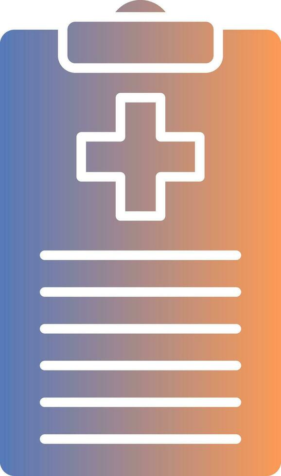 Medical Chart Gradient Icon vector