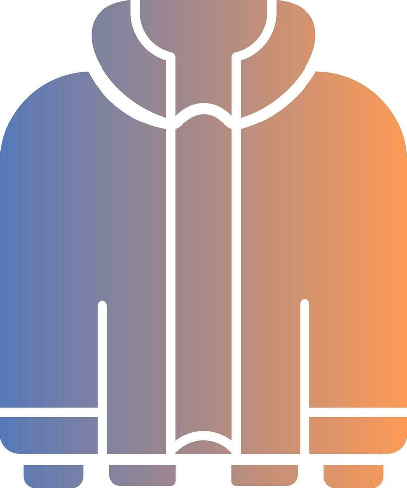 Jacket Gradient Icon vector