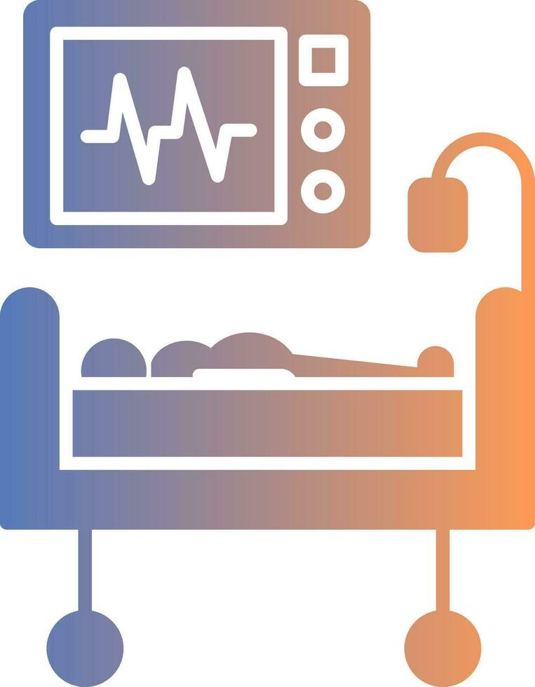 Medical Treatment Gradient Icon vector