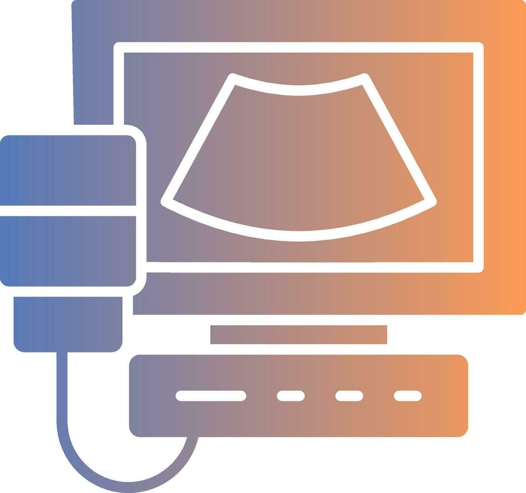 Ultrasound Gradient Icon vector