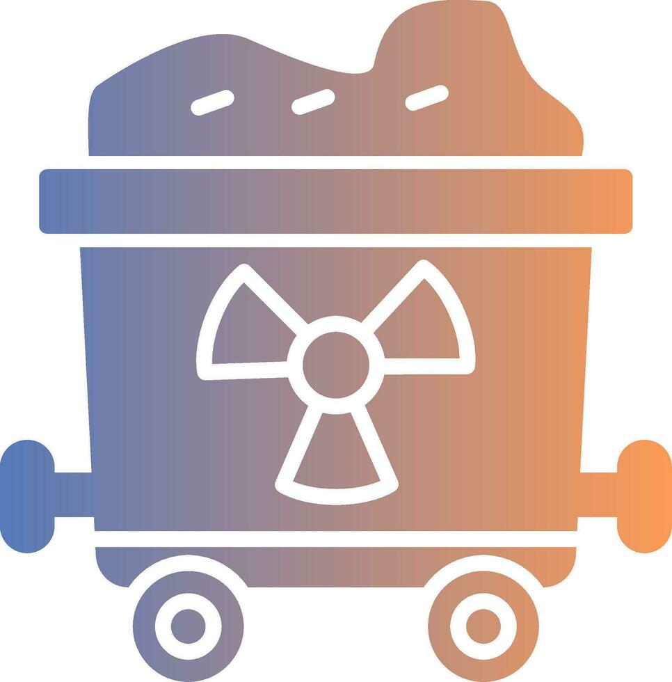 Uranium Gradient Icon vector