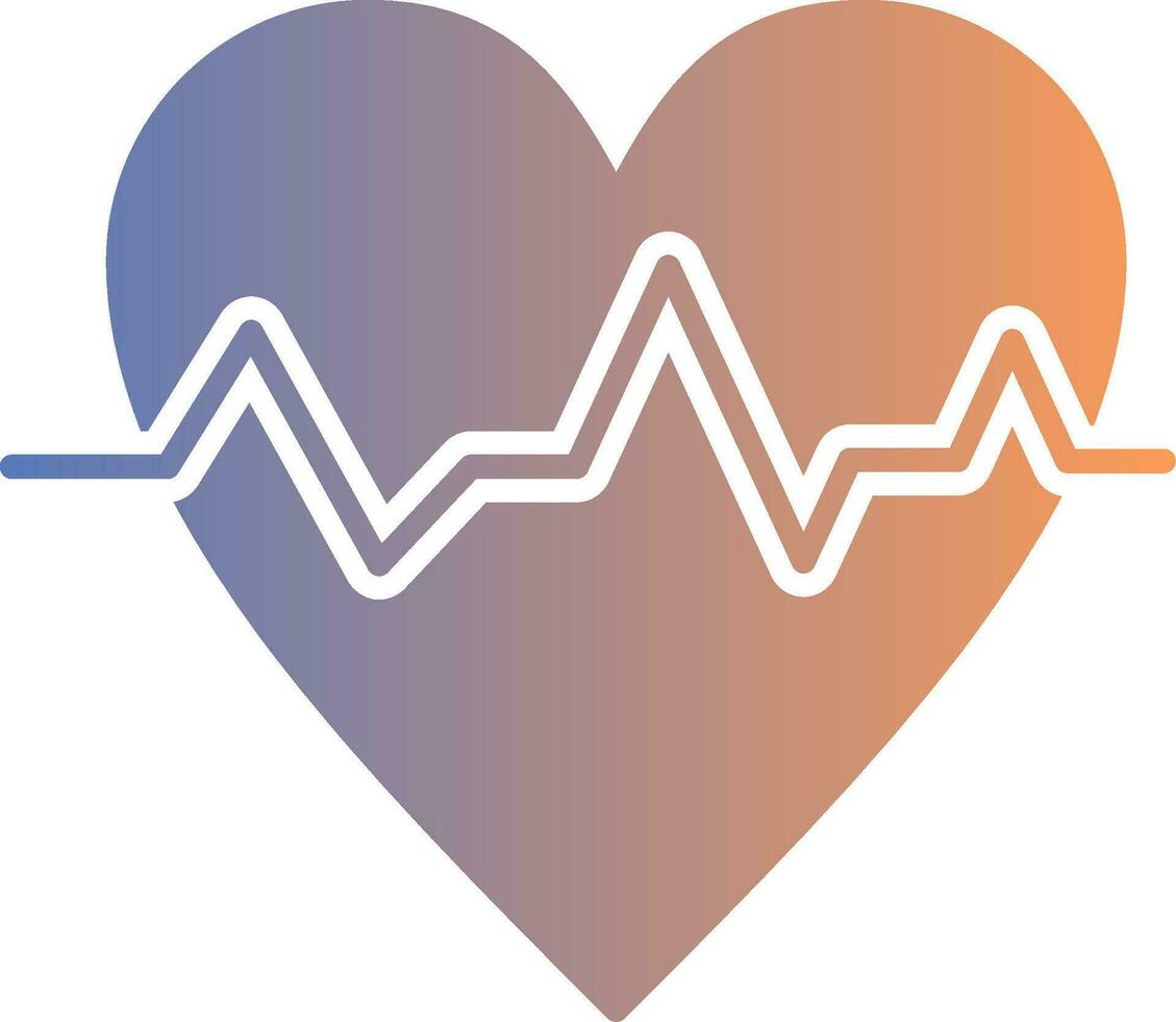 Pulse Rate Gradient Icon vector