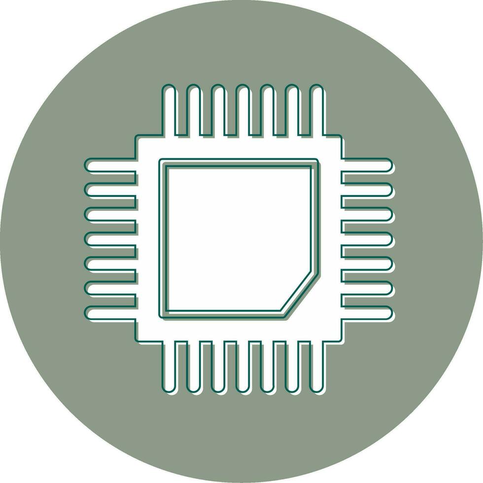 icono de vector de cpu