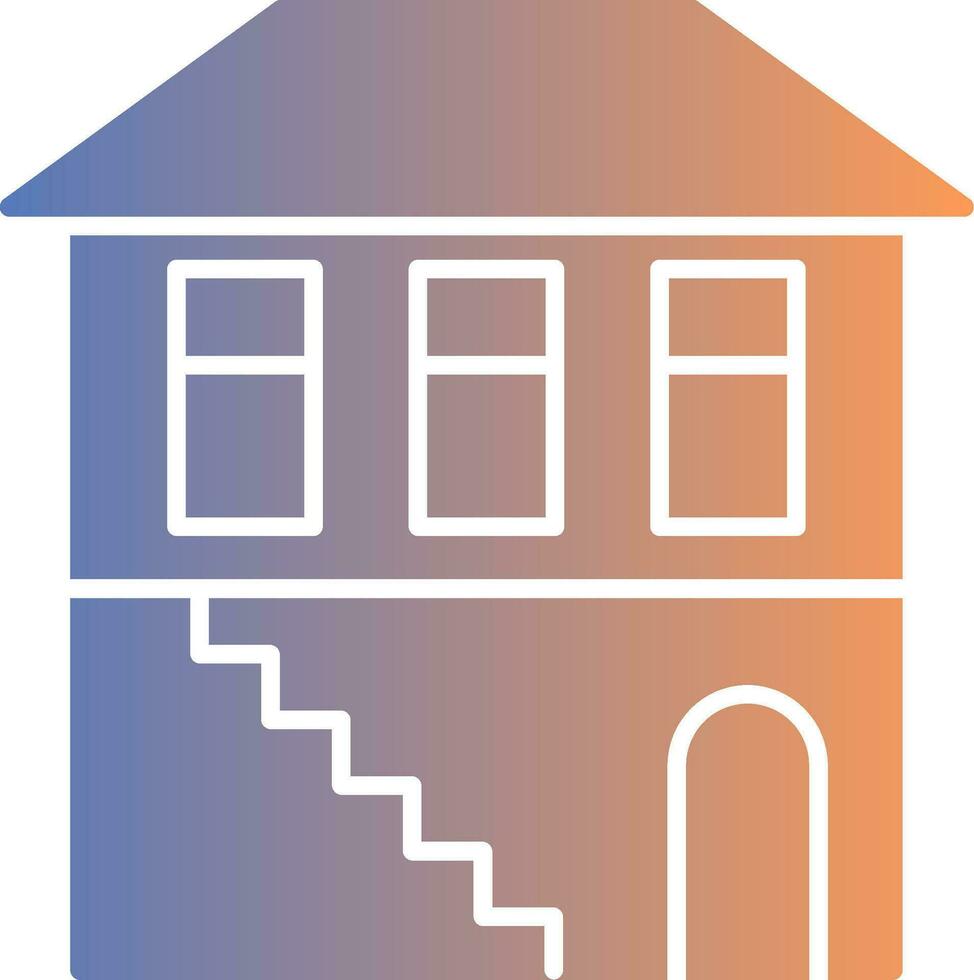 Basement Gradient Icon vector