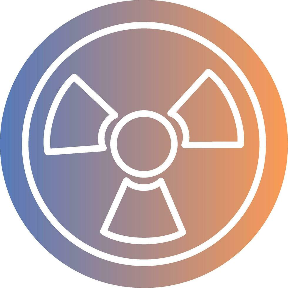 Nuclear Gradient Icon vector