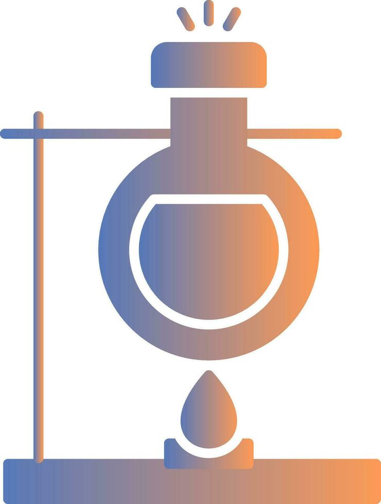 Bunsen Burner Gradient Icon vector