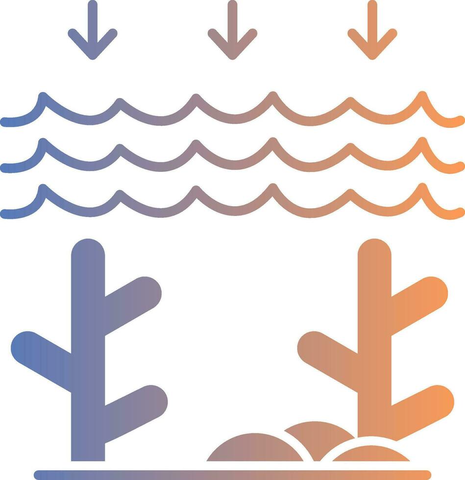 Ocean Acidity Gradient Icon vector