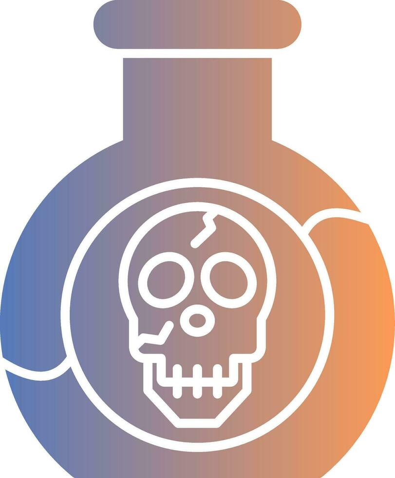 Poison Gradient Icon vector