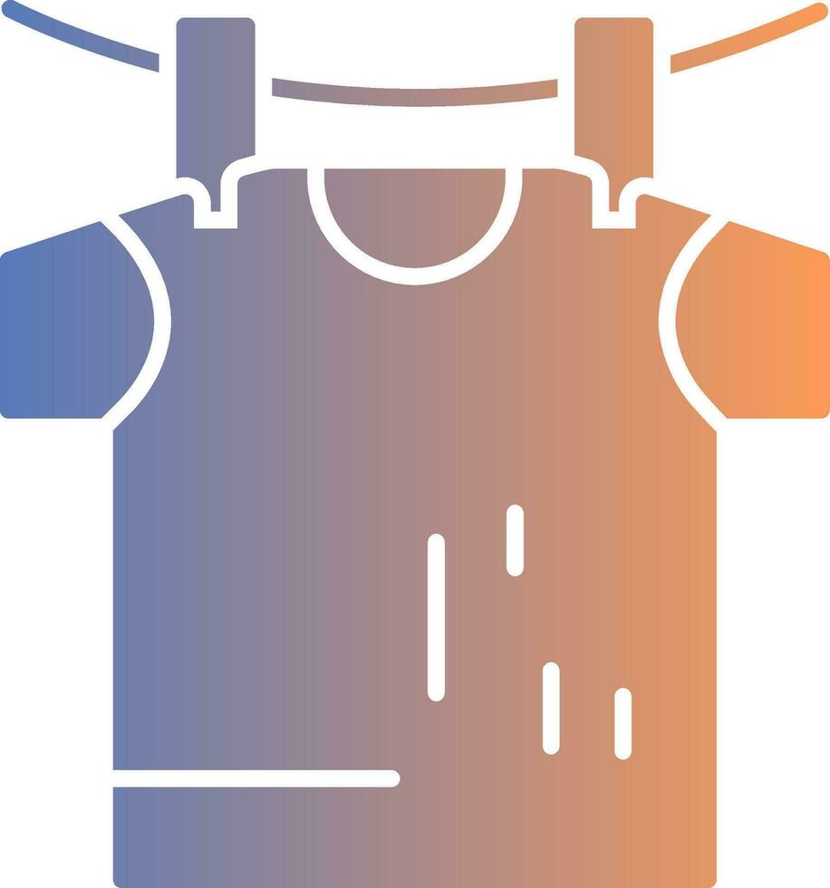 Drying Gradient Icon vector