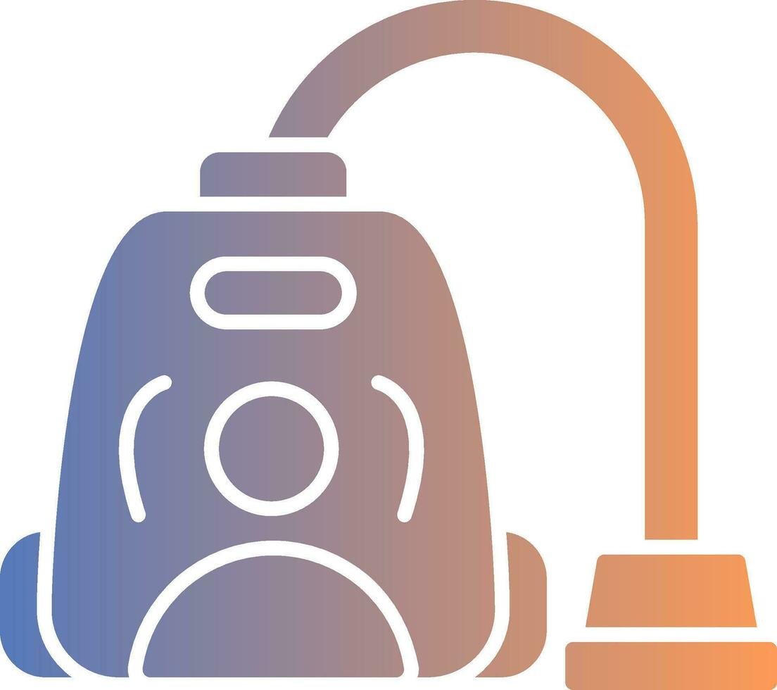 Vacuum Cleaner Gradient Icon vector