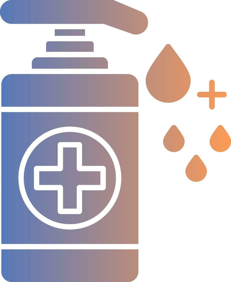 Hand Sanitizer Gradient Icon vector