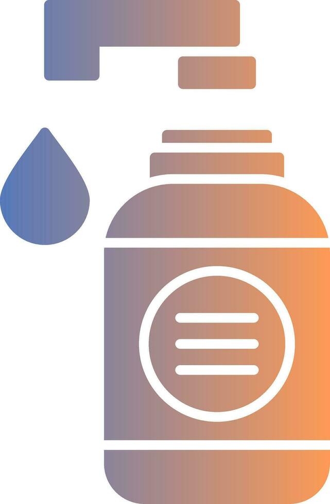 Hand Soap Gradient Icon vector