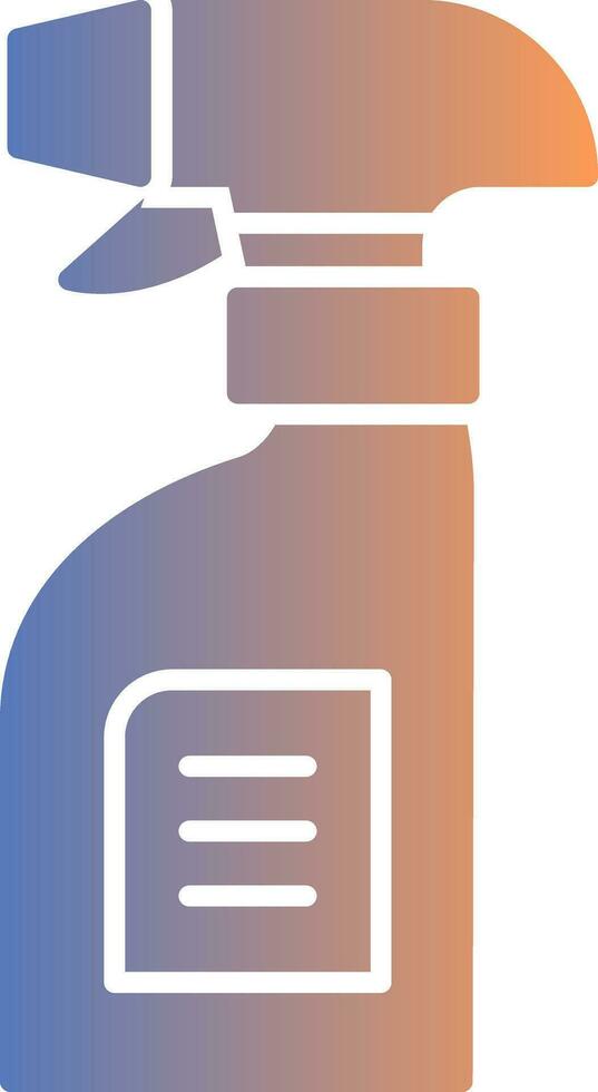 Cleaning Spray Gradient Icon vector