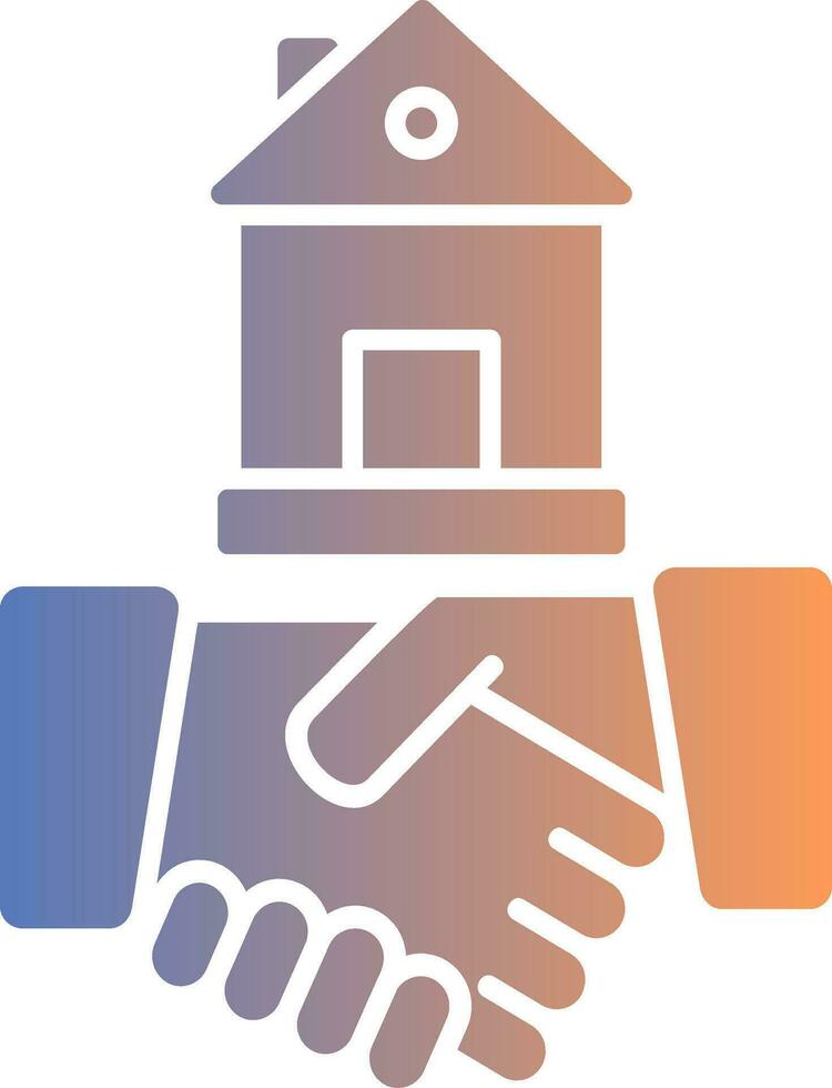 Contract Gradient Icon vector