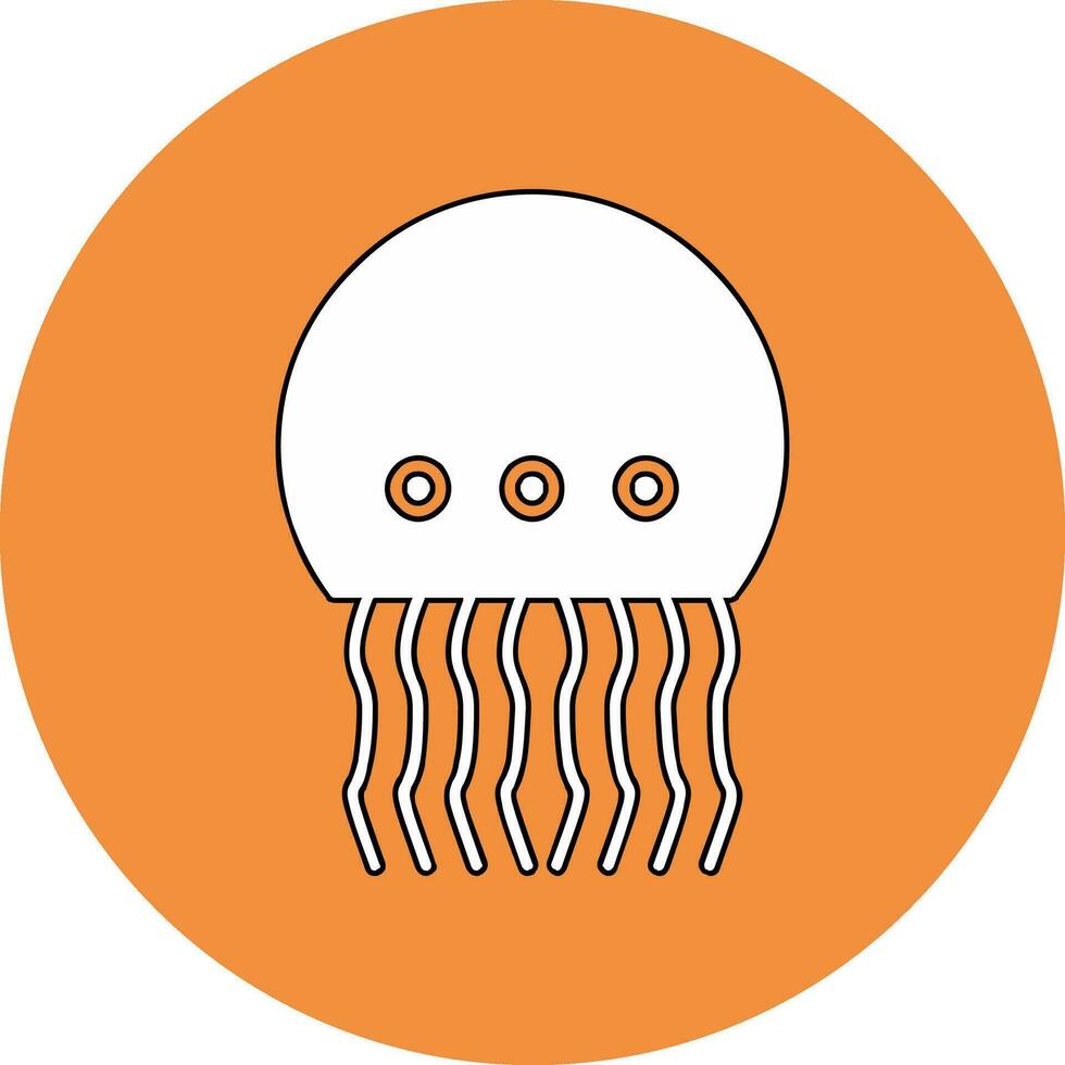 icono de vector de medusas