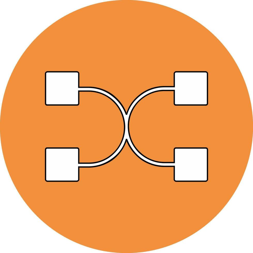Many To Many Vector Icon