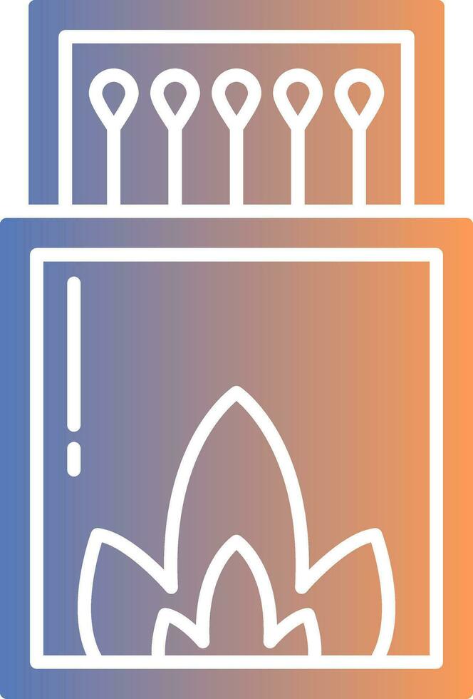 Matches Gradient Icon vector