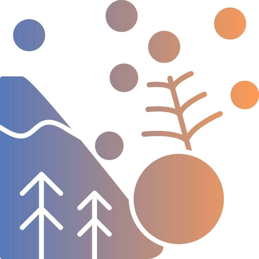 Avalanche Gradient Icon vector