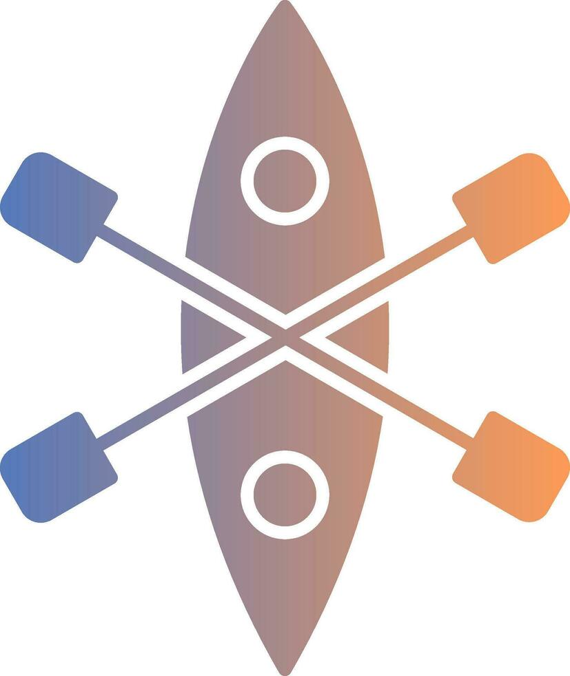 Kayak Gradient Icon vector