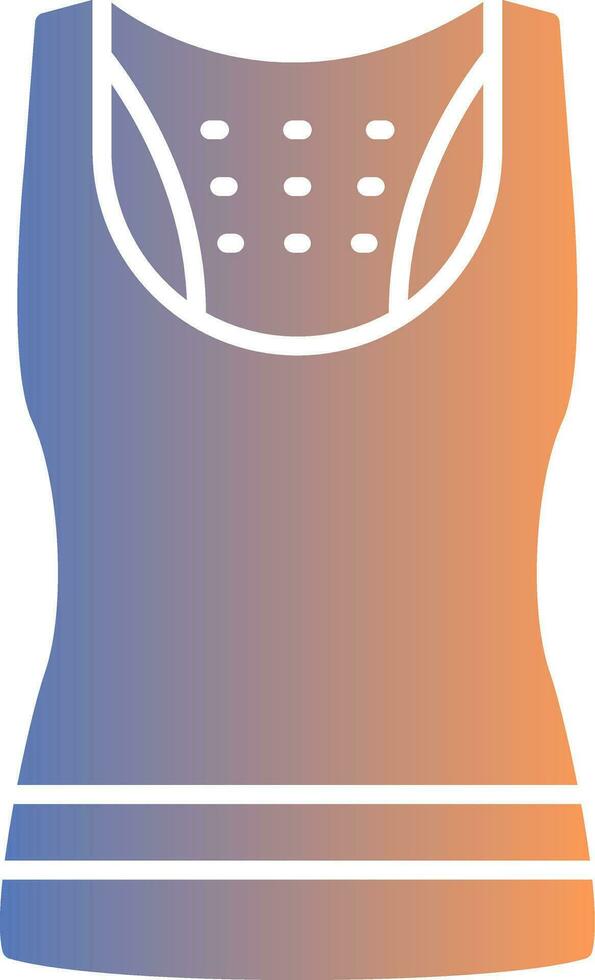 Tank Top Gradient Icon vector