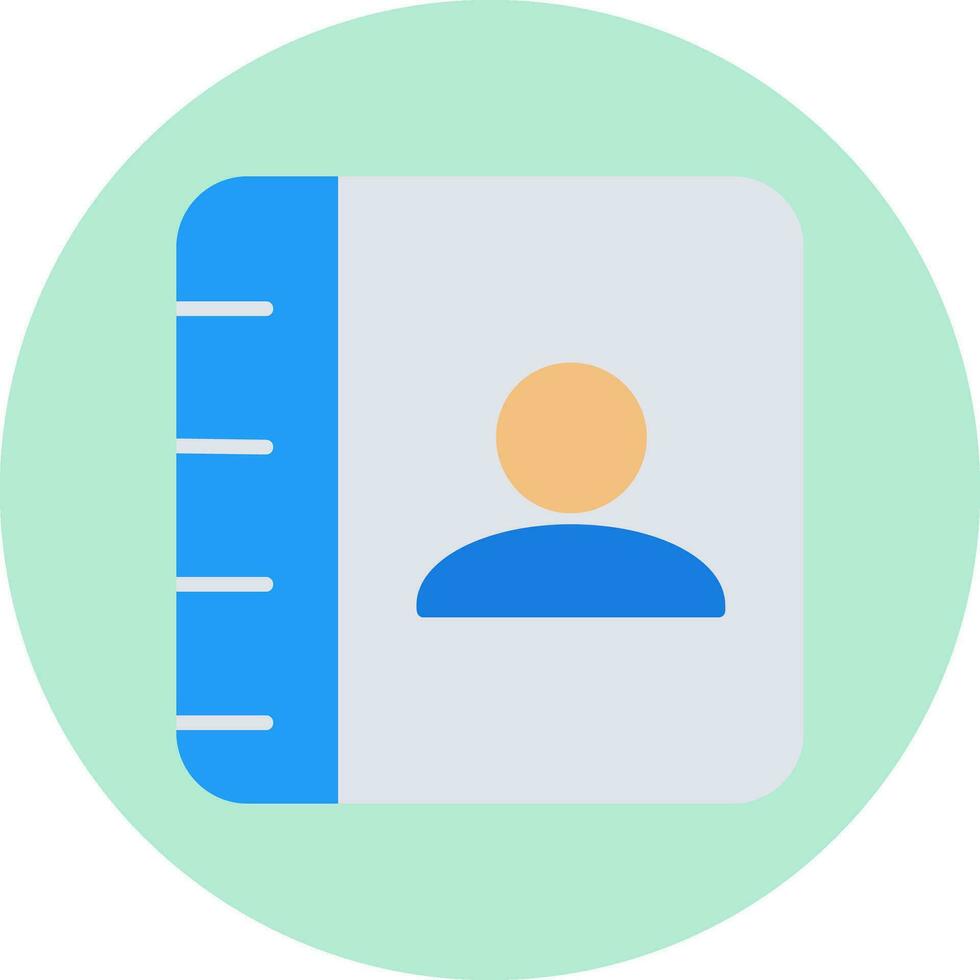 Contact book Vector Icon