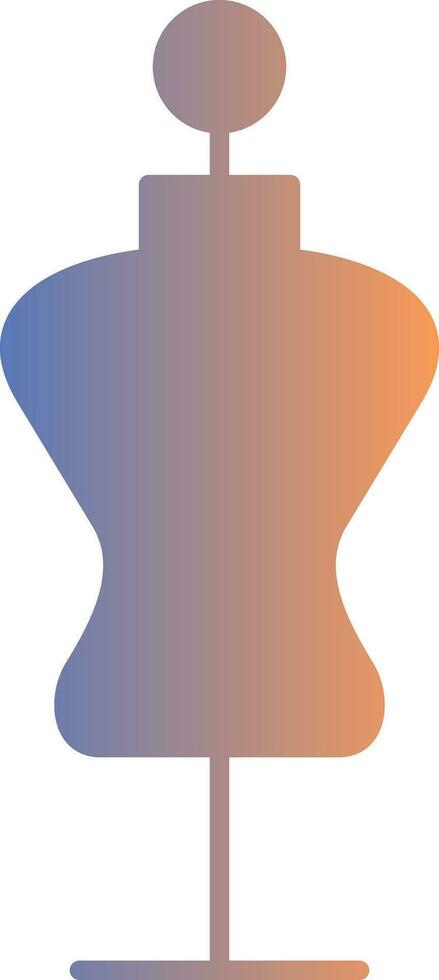 Mannequin Gradient Icon vector